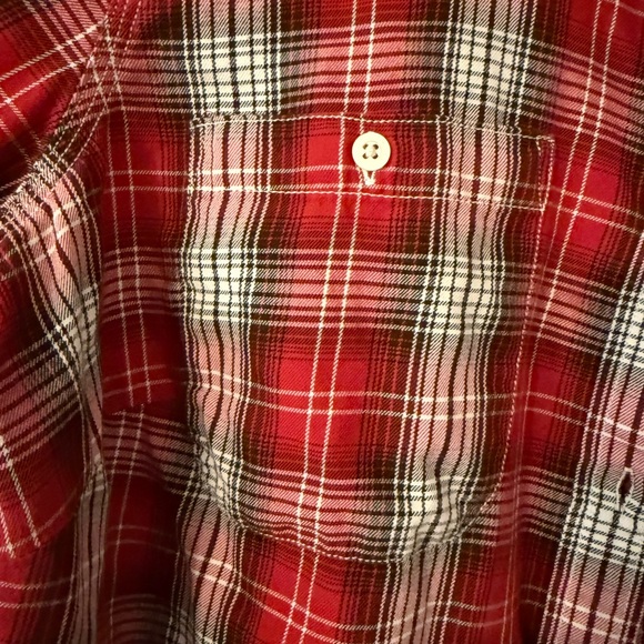 Ralph Lauren Red and Black Plaid women's Shirt - Picture 5 of 8